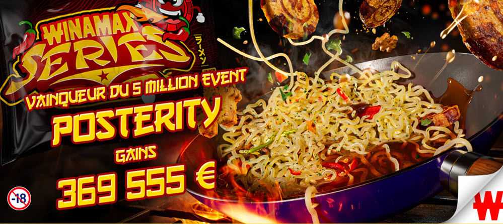 Winamax : 5 millions Event, vainqueur Posterity